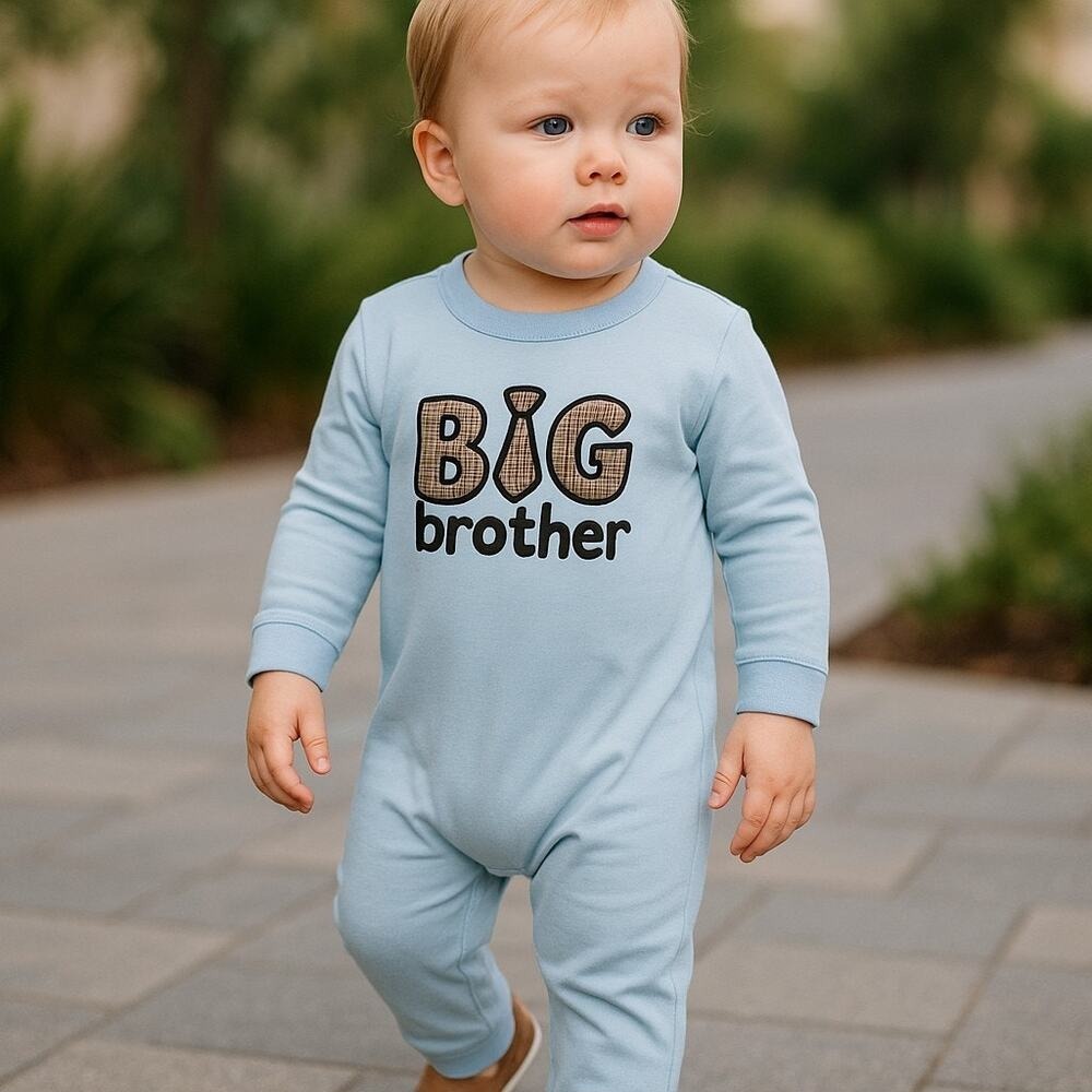 Banana Split Infant Boys‎ Romper Size 3 Months Big Brother Twin Romper NEW